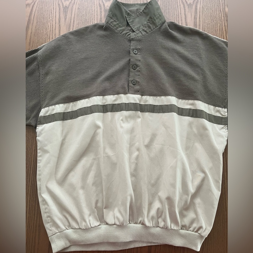 VTG Members Only Men’s Stripe Short Sleeve Polo Shirt L